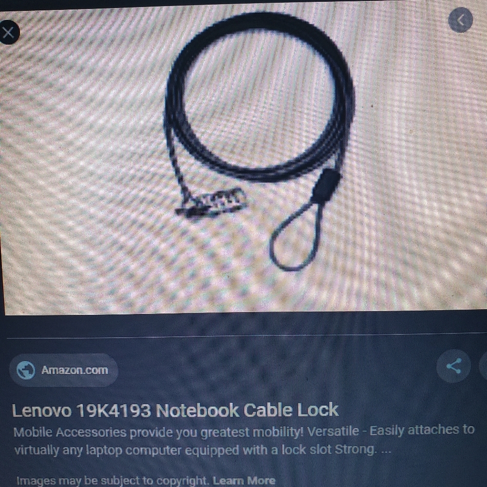 Notebook cable lock